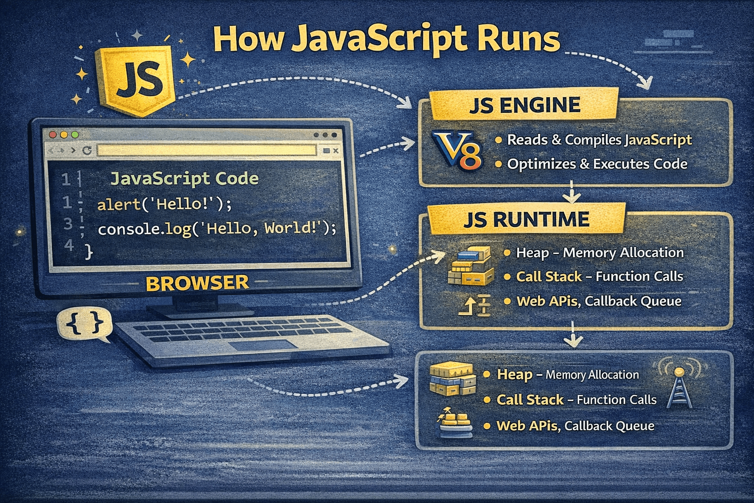 How JavaScript Runs: Inside the Engine